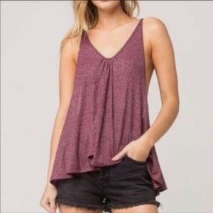Free people wear me now ribbed swing tank